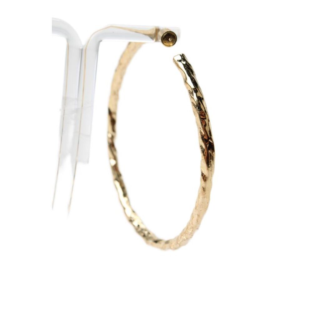 Jennifer Fisher Womens Gold Tone + 14K Posts Hailey Hoops 2.5" - Picture 3 of 7